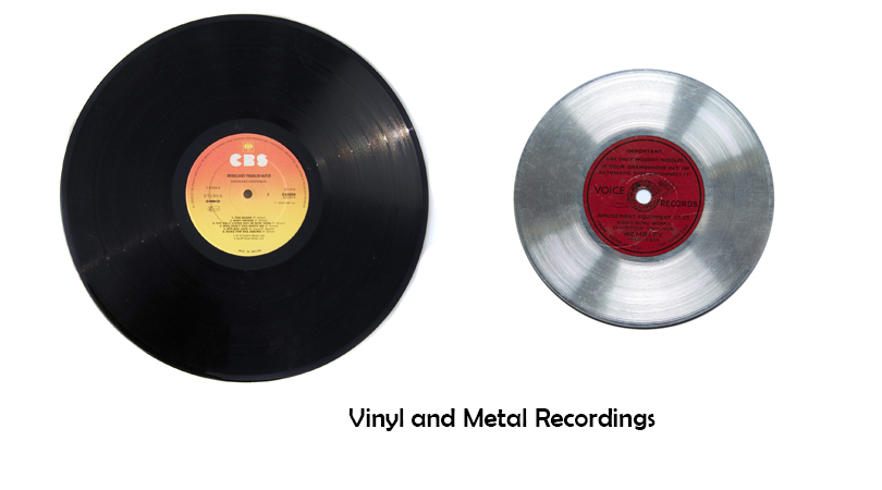 Vinyl recordings and HMV recordings converfted